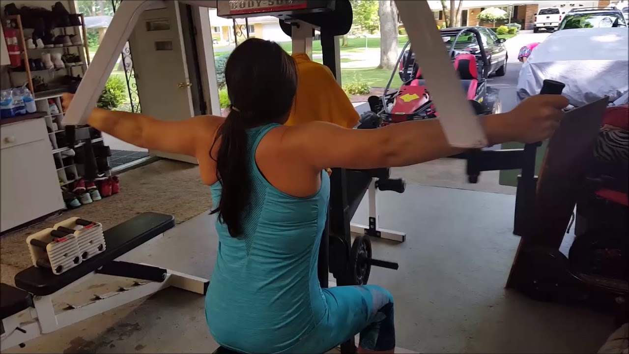 Rear Delt, traps and rhomboid Home Gym Exercise Women or Men YouTube