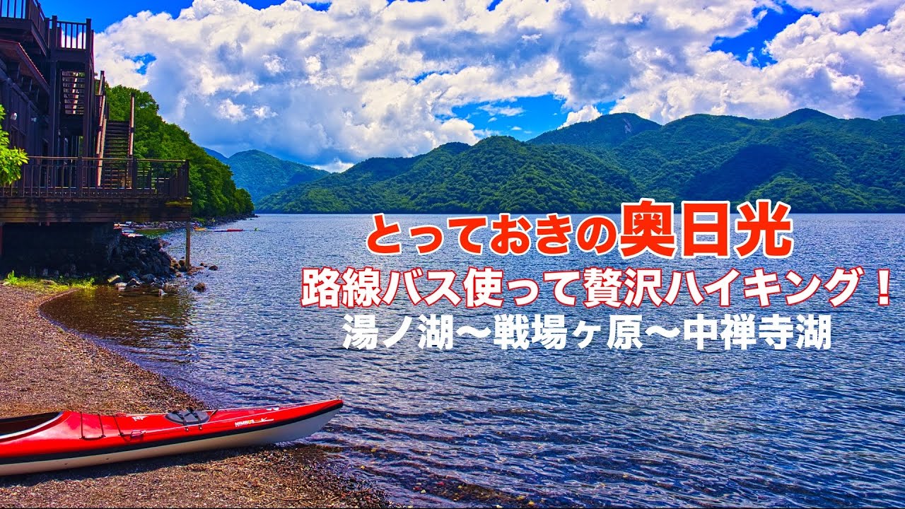 【奥日光】4K 湯ノ湖〜戦場ヶ原〜中禅寺湖ハイキング！帰路はわくわく路線バス|見どころ満載！