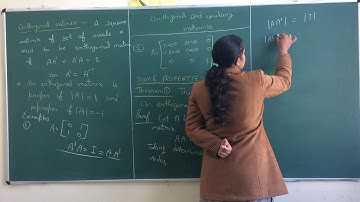 ORTHOGONAL AND UNITARY MATRICES