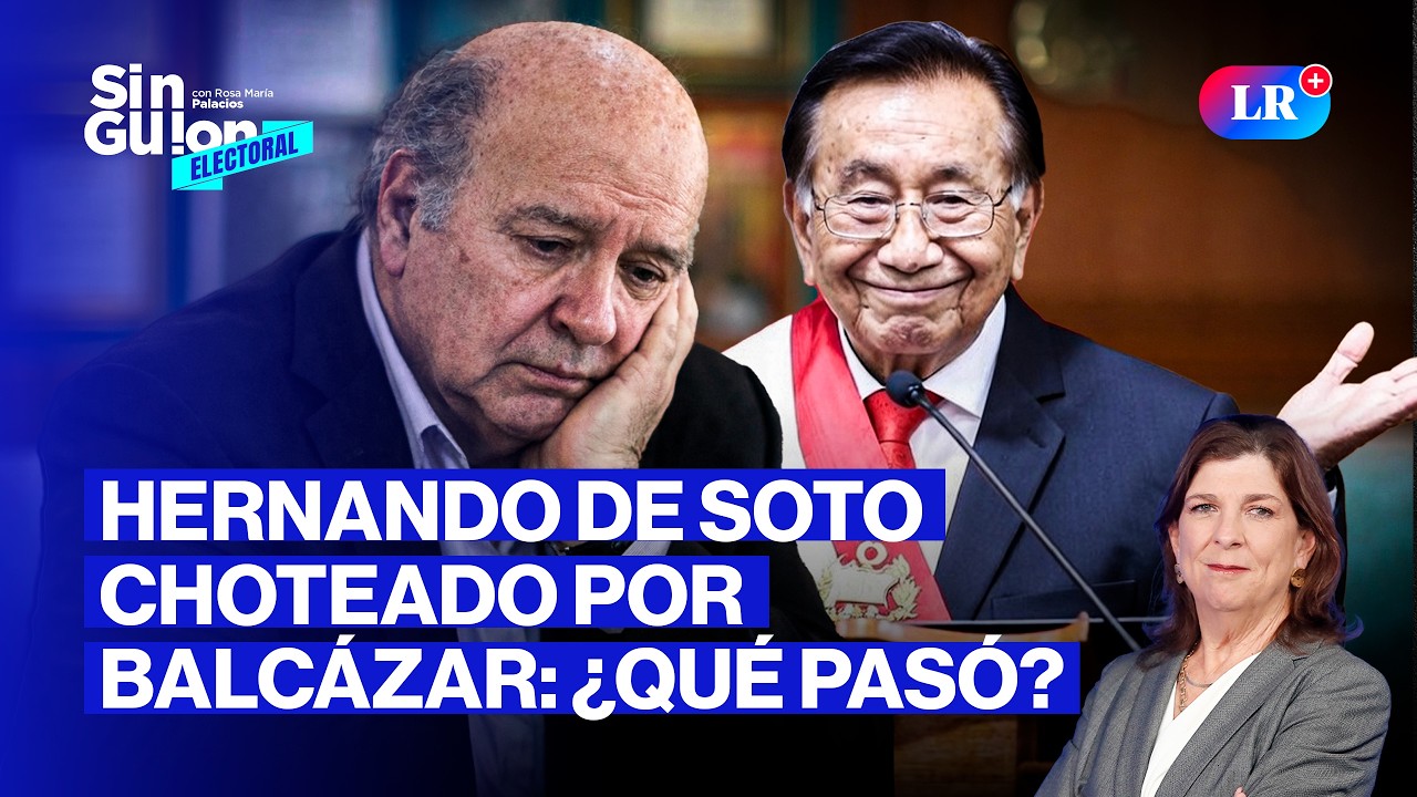HERNANDO DE SOTO NO FUE ELEGIDO Y JURA NUEVO GABINETE | SIN GUION CON ROSA MARÍA PALACIOS #FEEG2026