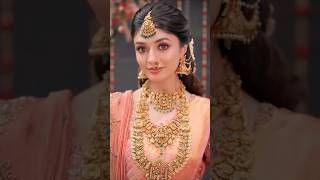 Parfect bridal saree look😚south indian bridal saree design ideas#saree #southindian#shorts