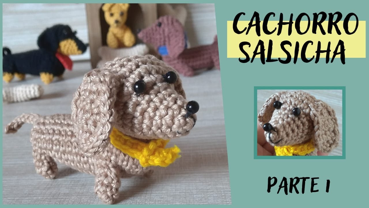 Cachorro SALSICHA amigurumi (DACHSHUND) passo a passo (parte 1)