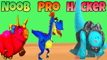 Dino Bash Survival Arena 🐉💥 – Noob vs Pro vs Hacker