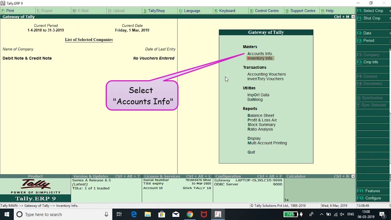 Debit Note And Credit Note In Tally ERP 9 YouTube