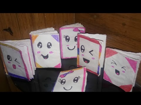diy cute mini notebooks of one paper sheet youtube