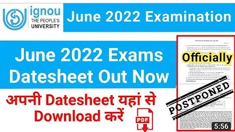 IGNOU COURSE WISE DATESHEET OUT || HOW TO CHECK YOUR EXAM DATE || COMPLETE DETAILS ABOUT EXAM FORM |