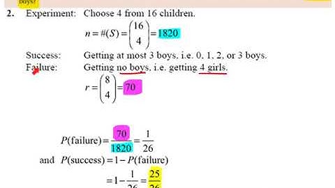 LC HL probability of success and failure (at most) Q2