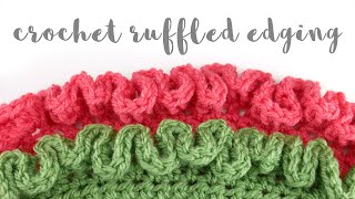 How to Crochet Ruffled Edging