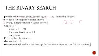 Binary Search  Algorithm