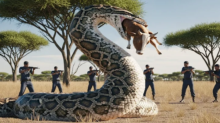 Brave Heroes Save Innocent Mother Cow from Giant Python’s Attack🐍 | Animals Rescue