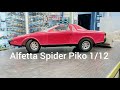 Alfetta spider  piko 1/12 игрушка из ГДР на управлении. обзор тестдрайв.