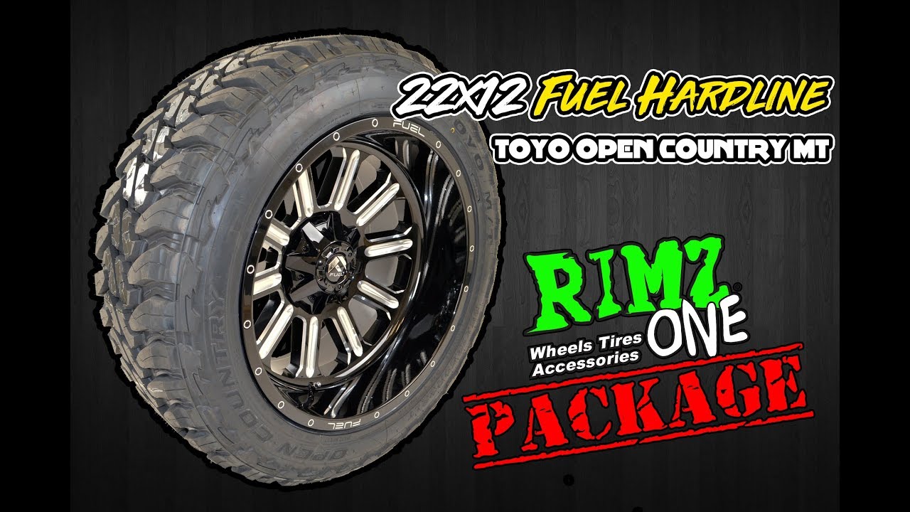 22x12 Fuel Hardline w/ 35" Toyo Open Country MT YouTube