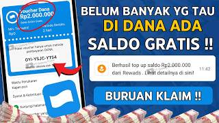 BURUAN KLAIM!! SALDO DANA GRATIS LANGSUNG DARI APLIKASI DANA | CARA MENDAPATKAN SALDO DANA GRATIS!