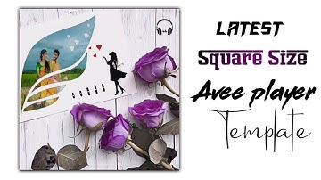 New Square Size Avee player template | How to make  status video in Avee Player| Avee player Editing