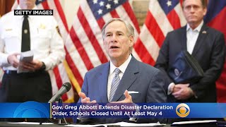 Gov. Abbott: Extends Order, Keeps School Closed Until May 4