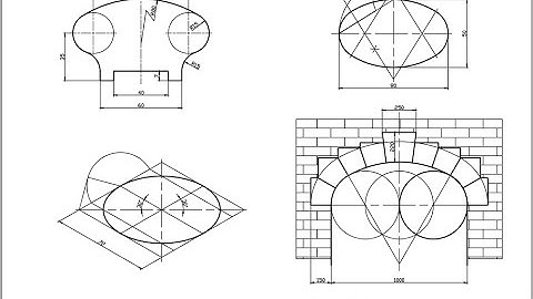 Autocad 2021: Hướng dẫn vẽ vòm thấp, mặt cắt tay vịn cầu thang, hình xoan!