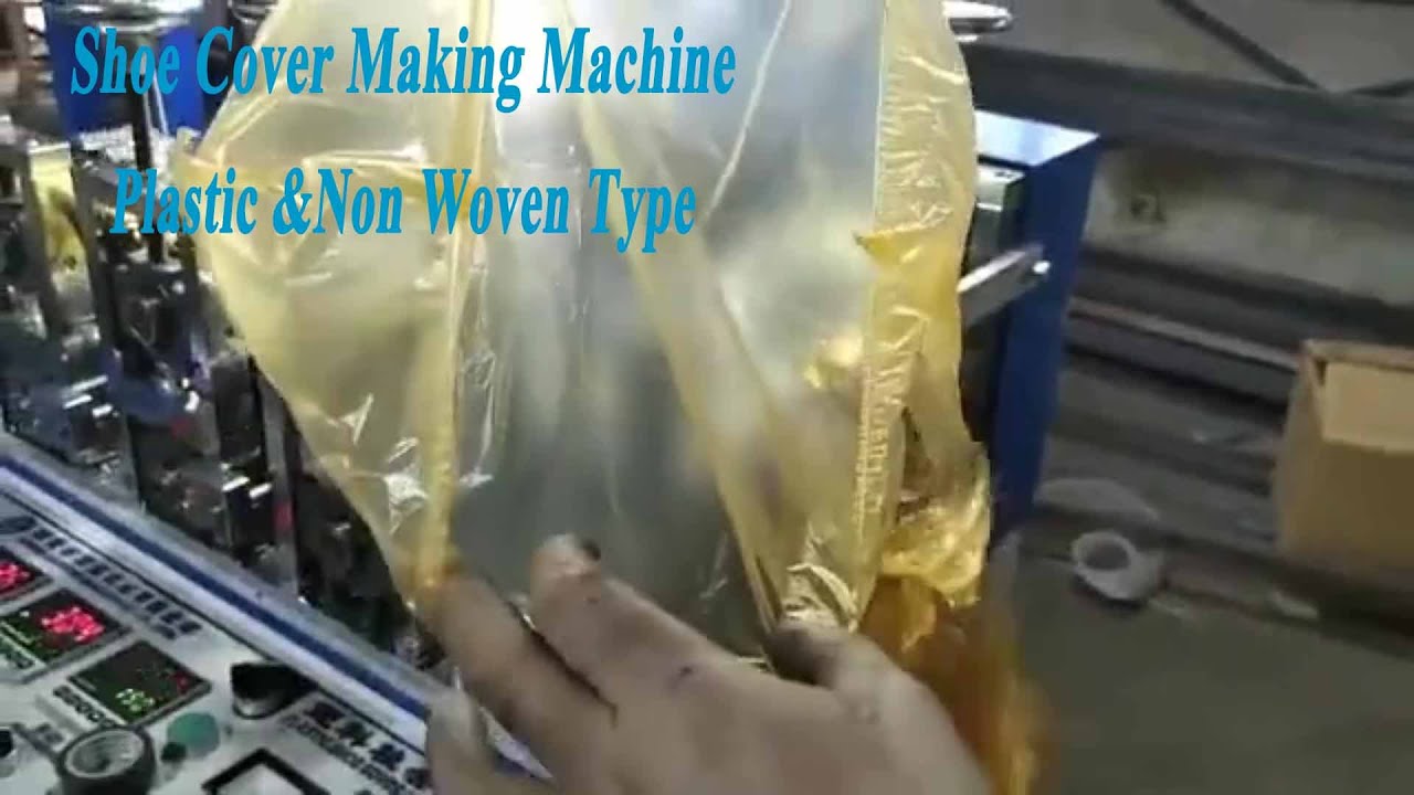 High Speed Plastic & Non Woven Shoe Cover Making Machine YouTube