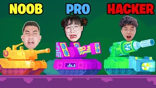 Hà Sam Cùng Quân Híp Với Thắng Tê Tê Tham Gia Thi Đấu Bắn Xe Tăng Trong Game Tank Stars screenshot 4