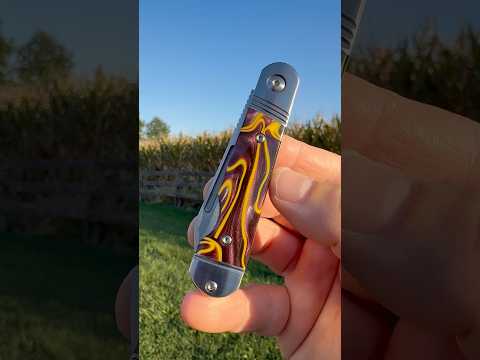 Kentucky Holler Jack: Kirinite Ultraviolet Acrylic - Spearpoint 154CM