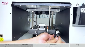 How to replace the down side limited sensor of Nocai a3 digital uv led flatbed printer NC-UVA3MAX?