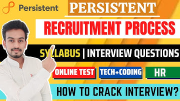 Persistent Recruitment Process | Exam Pattern | Syllabus | Interview | How to  Prepare | Freshers
