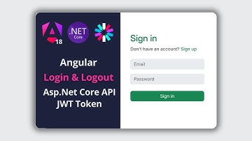 Angular Login & Logout with Asp.Net Core Identity & JWT
