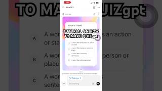 Tutorial on how to make Quizgpt #chatgpttutorial