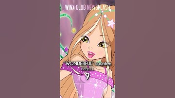 Flora constantly saying "WONDERFUL" in Winx Club Season 8! #Shorts