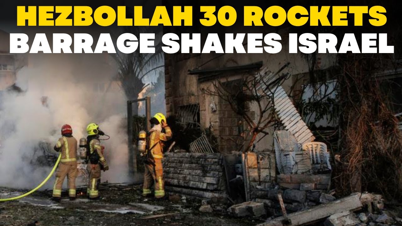 Israel-Hamas War LIVE: Hezbollah 30 Rockets Barrage Shakes Israel| Safed, Galilee, Haifa Bombed