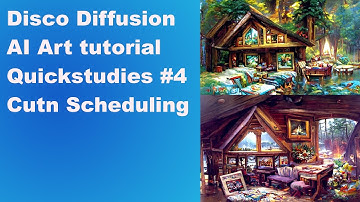 Disco Diffusion AI Art Tutorial Quickstudies #4  Cutn Scheduling