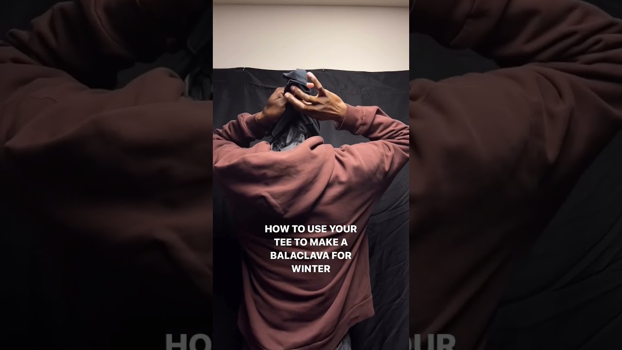 Watch How to use your Tee ti make a Balaclava for winter 🤔 on YouTube Watch How to use your Tee ti make a Balaclava for winter 🤔 on YouTube