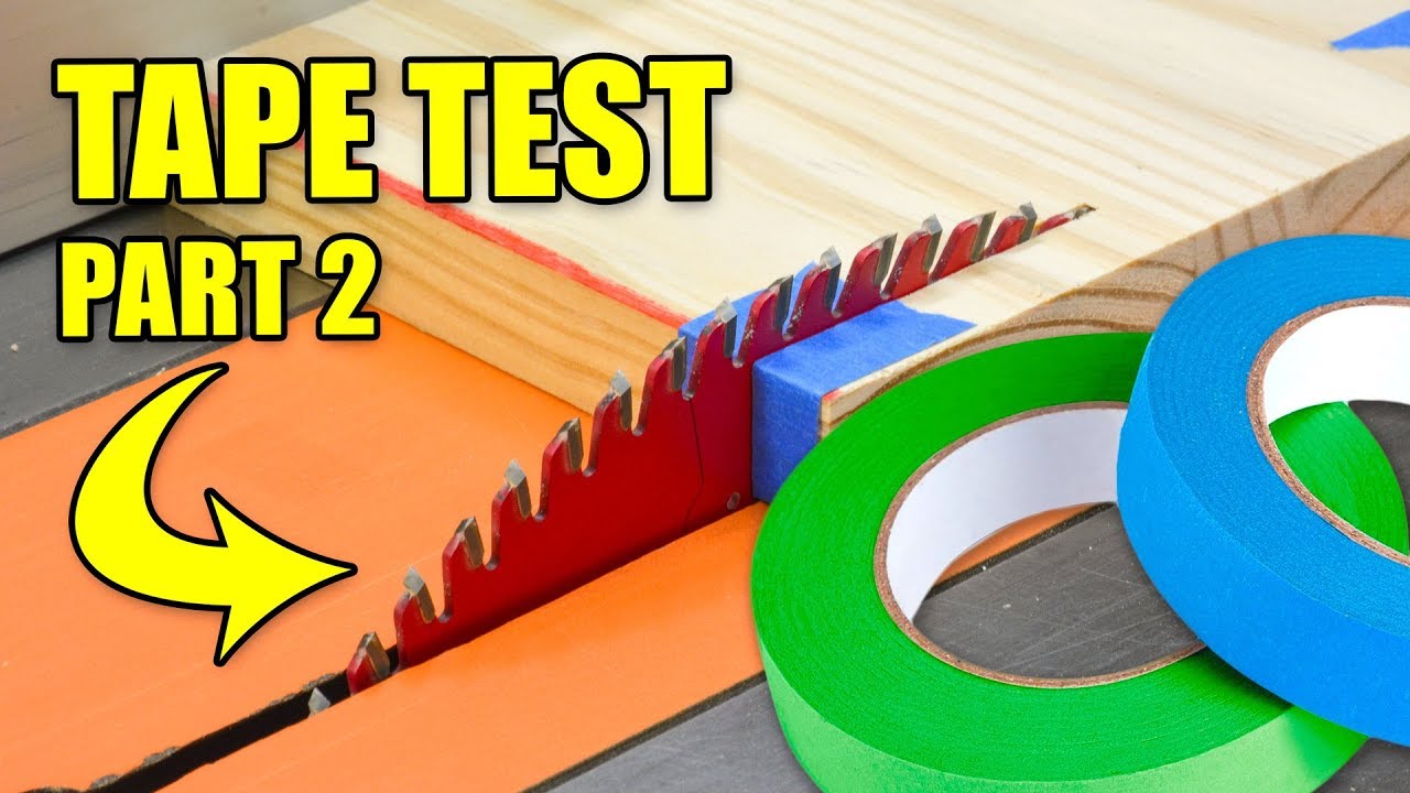 Tape TearOut Test Part 2 / Woodworking Fact or Fiction YouTube