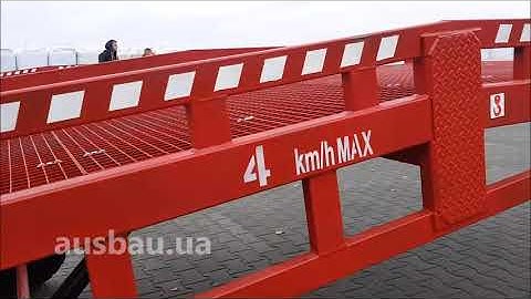 Mobile loading ramp. Overview of AUSBAU PRO. Rampa załadunkowa mobilna. Mobilna nakladalna rampa.