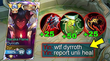 DYRROTH LIFESTEAL HACK BUILD 2024!! - BEST BUILD DYRROTH FOR SUSTAINABILITY!!🔥