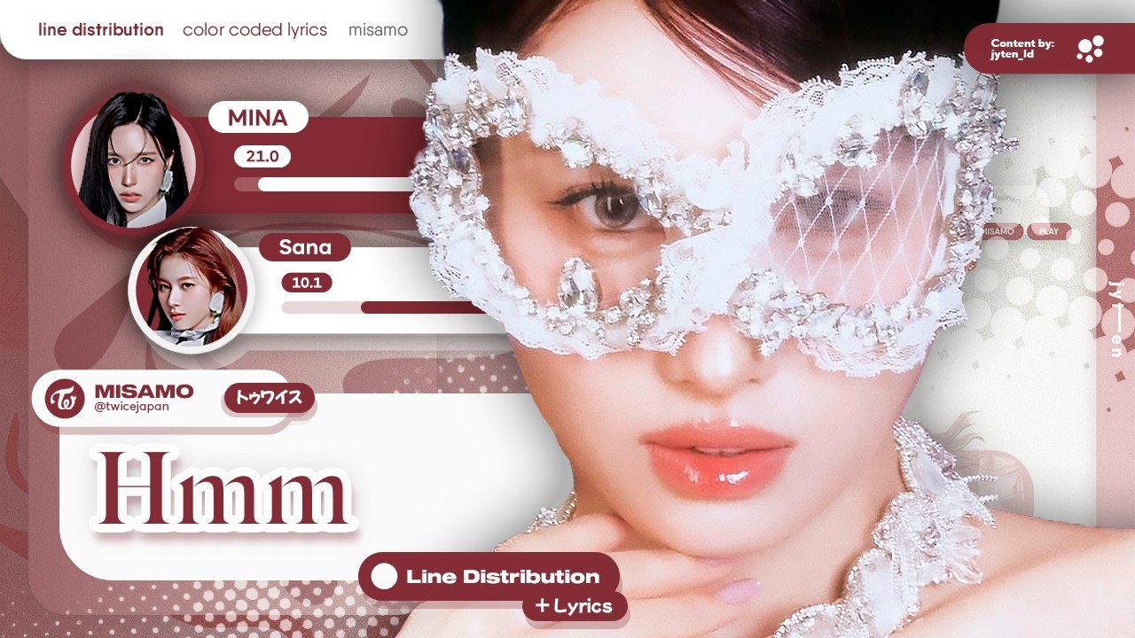 MISAMO (ミサモ) ~ Hmm (Line Distribution + Color Coded Lyrics