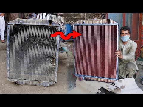 How To Fix a Big Giant Truck Radiator With Amazing Technique By ...
