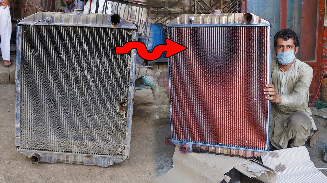 How To Fix a Big Giant Truck Radiator With Amazing Technique By ...