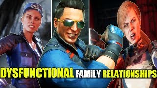 MK 11 - Awkward Family Relationship Intro Dialogues ( Cassie / Johnny Cage / Sonya Blade )