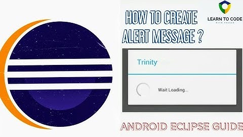 How to create alert box in Android using eclipse