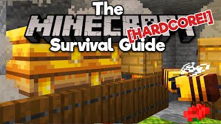 Bee Farms for Honey, Honeycomb, & Candles! ▫ The Hardcore Survival Guide [Ep.15] ▫ Minecraft 1.17