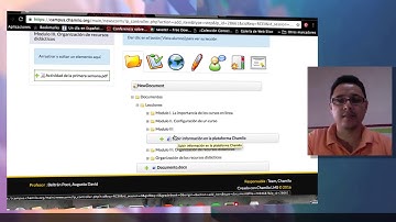 Creación de una lección en la plataforma chamilo