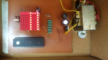 Displaying characters on 8*8 dot matrix using 8051MC