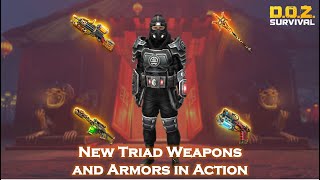 New Triad Weapons and Armors in Action - Dawn of Zombies: Survival