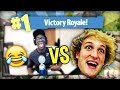 DEJI VS LOGAN PAUL IN FORNITE BATTLE ROYALE