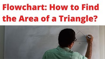 Flowchart to calculate the area of a triangle