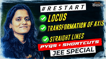 Locus & Transformation of Axis Class 11 | JEE PYQs & Shortcuts | JEE 2025 | JEE Maths