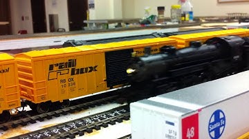 mth ho mikado at the carolina model railroaders