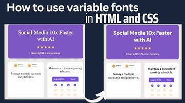 How to use variable custom font files to display fonts dynamically in HTML and CSS | Custom fonts