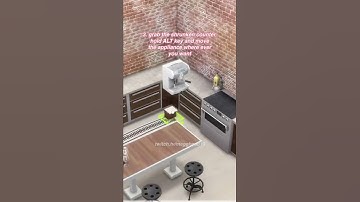 Appliances on counters HACK TUTORIAL | The Sims 4 #shorts