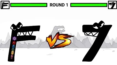 F vs 7 (Alphabet Lore v.s Numbers lore) | Mr. sefit